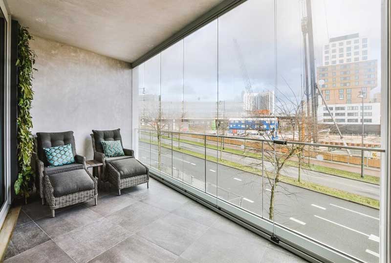 imagem de envidraçamento de sacada